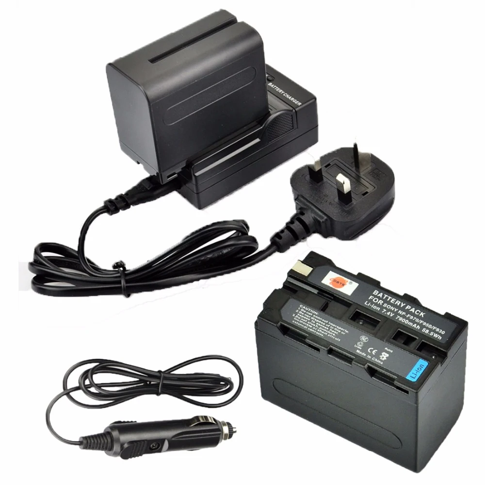 

DSTE 2pcs NP-F970 np-f970 Battery + Travel and Car Charger for Sony MVC-FD100 FD200 FD5 FD51 FD7 FD71 FD73 FD75 FD81 FD88 Camera
