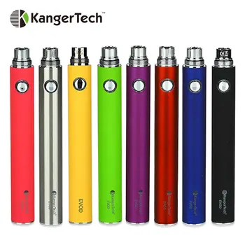 

100% Original Kangertech EVOD Manual Battery 1000mAh Built-in Battery Fit EGo Series Atomizer Tank 8 Hours Ecig Vape Battery