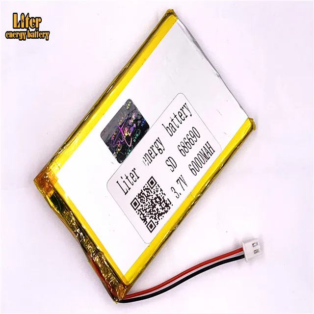 XHR 2P 2 54 6000 мАч 3 7 В полимерный литиевый аккумулятор 686690 706590 студенческий
