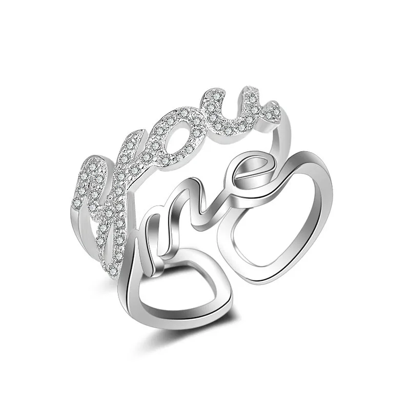 jexxi high quality fashoin clear micro cubic zirconia double lines wedding engagement rings for woman silver adjustable rings - High Quality Cubic Zirconia Wedding Rings jexxi high quality fashoin clear micro cubic zirconia double lines wedding engagement rings for woman silver adjustable rings - High Quality Cubic Zirconia Wedding Rings
