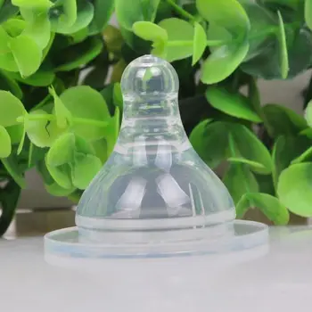 

Baby Silicone Wide-Mouth Nipple Round Cross Hole Breast Milk Feeling Nipple