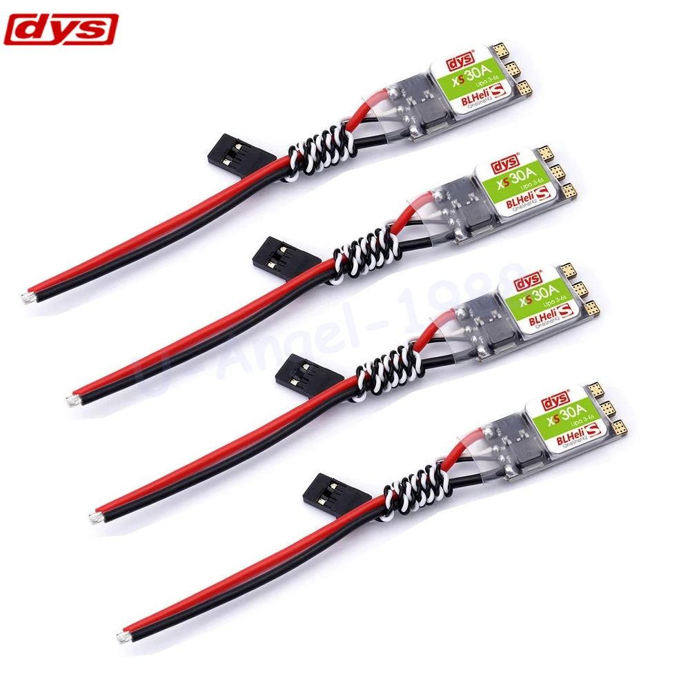 

4pcs/lot Original DYS XS30A Blheli 30A ESC Electronic Speed Controller 3-6S Support Oneshot42 for FPV Quadcopter