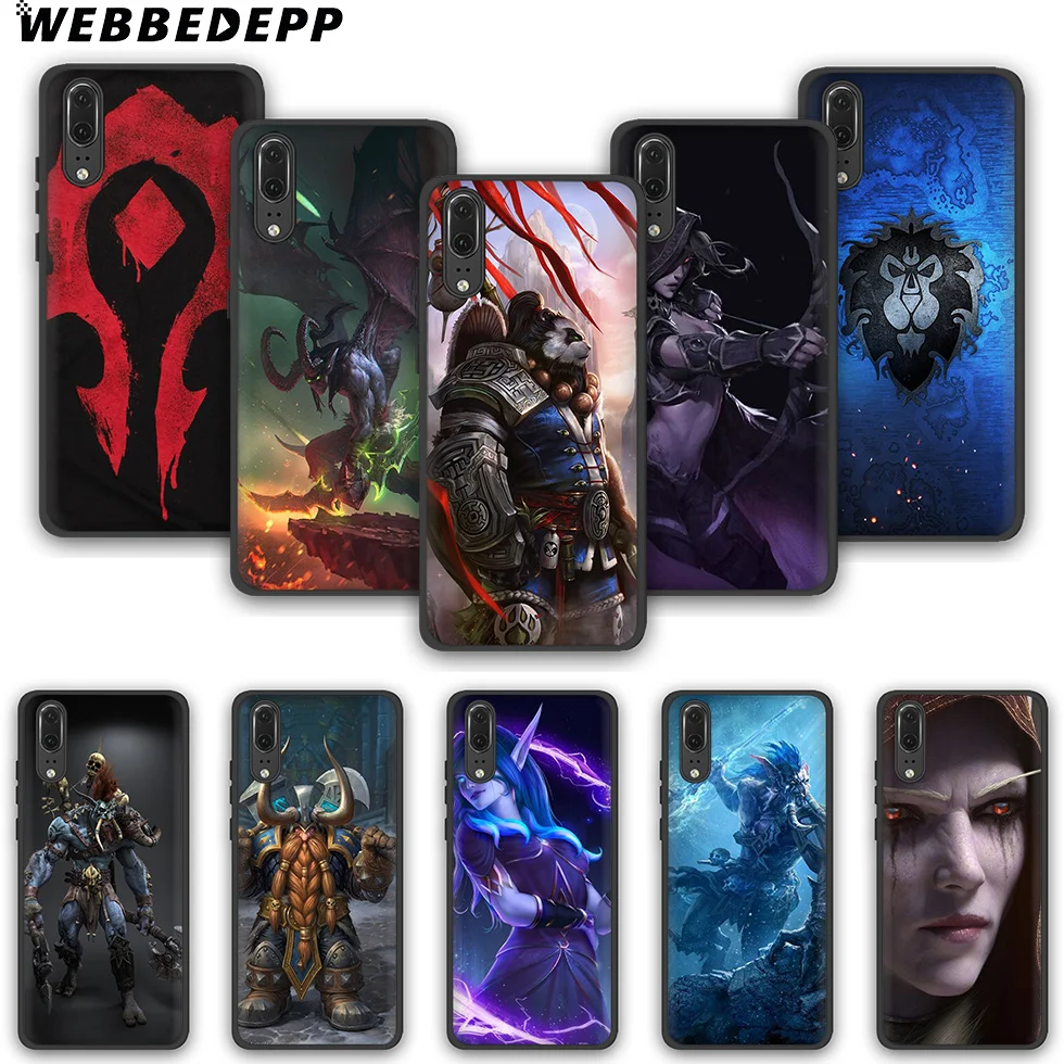 WEBBEDEPP World of Warcraft TPU чехол для телефона Huawei P10 P20 P30 Lite Pro Y6 Y7 prime 2018 Y9 2019 |