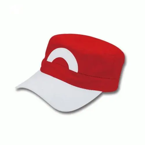 Высокое качество Pokemon XY XYZ Go Satoshi Ash Ketchum Косплей Prop S5 Красный и белый Бейсболка