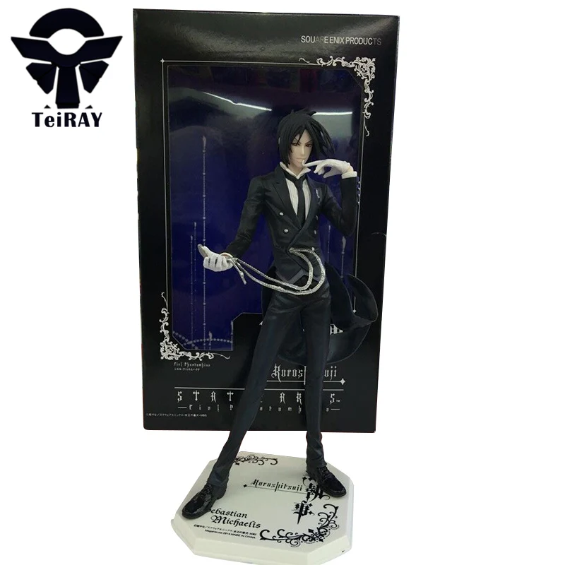 Anime Black Butler Kuroshitsuji  Sebastian Michaelis 8" PVC Figure W Retail Box 