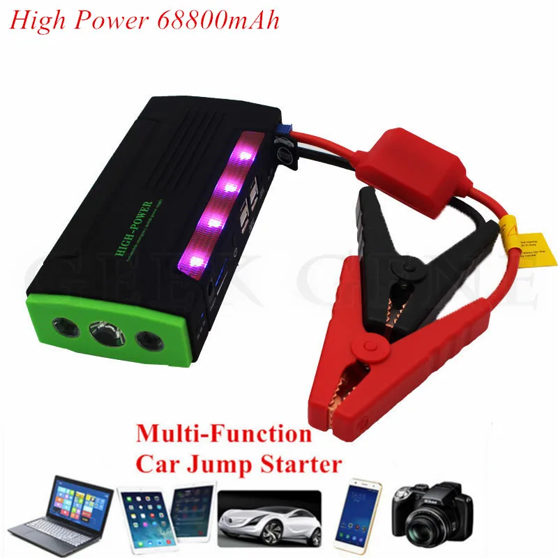 68800mAh Car Jump Starter Battery 12V Emergency Starting Device Car