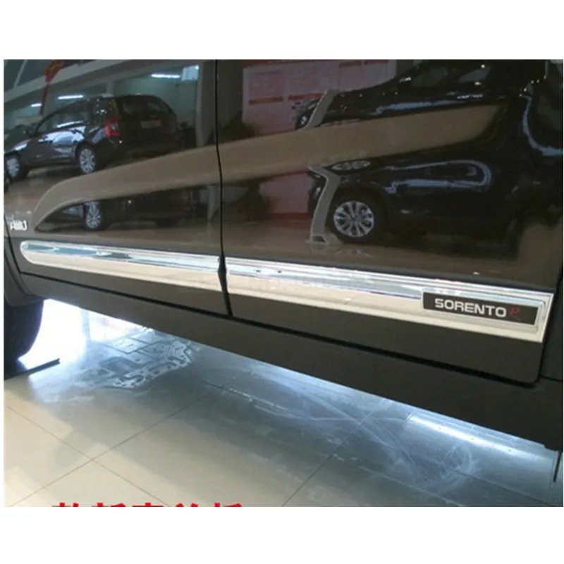 ABS хромированные боковые молдинги для боковых дверей 2009 2013 KIA Sorento
