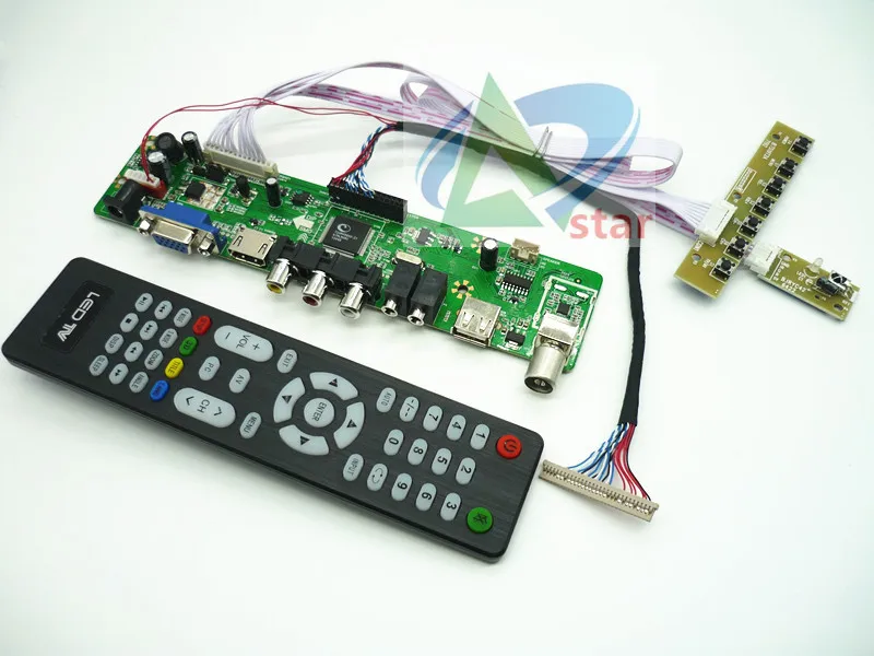 

ЖК-телевизор + HDMI + VGA + AV + USB + Аудио ТВ-набор для платы ЖК-контроллер 15 "LQ150X1LW94 LQ150X1LW96 1024*768, плата контроллера «сделай сам»