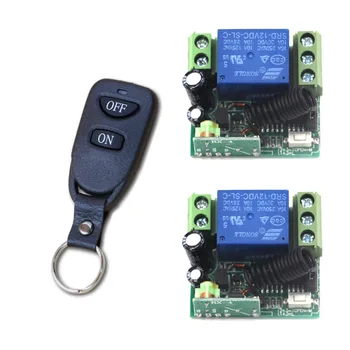 

DC12V Mini Wireless Remote Control Transmitter Distance Switch with 2-Button ON OFF Smart Remote Control