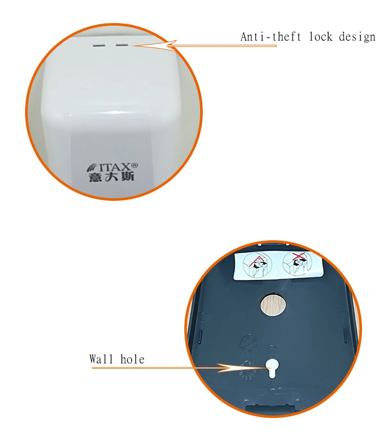 Itax ручной настенный одиночный Пенящийся дозатор мыла коммерческий дозатор мыла для ванной комнаты кухни Q-X-2011