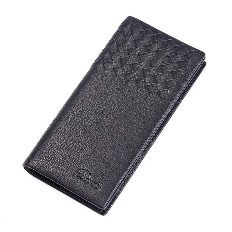 

100% Genuine Leather Men Wallets Soft Business Long Male Purse Card Holder Wallet Men Fashion for Mens Wallet Leather Genuine