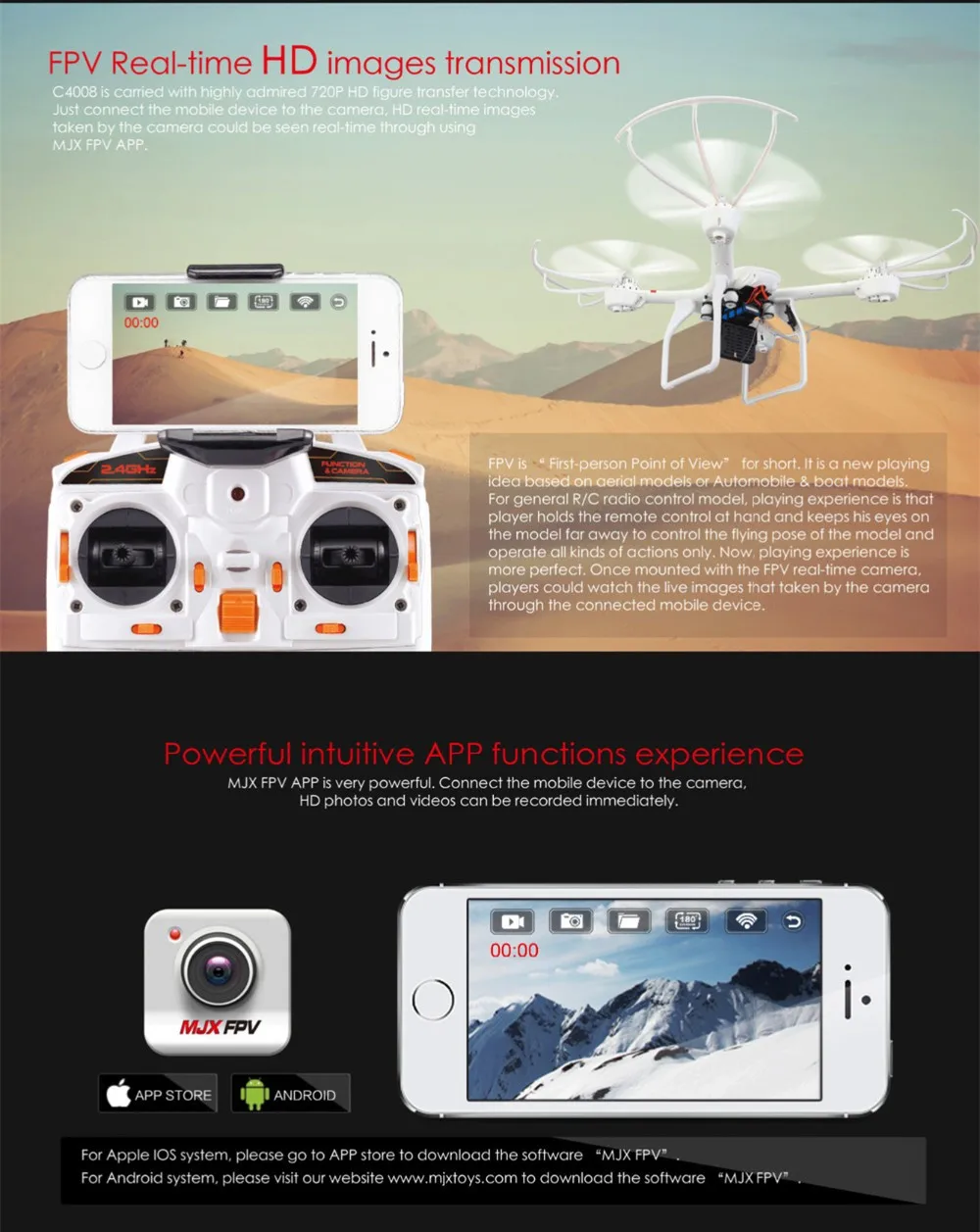 HD Kamera für Live-Video auf Smartphone für RC Quadcopter X101 X500 X600 X102 