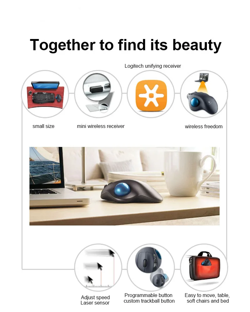 Logitech M570 wireless mouse 4