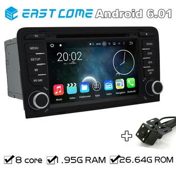 

Pure Android 6.01 Car DVD For AUDI A3 2003 2004 2005 206 2007 2008 2009 2010 2011 R3 RS3 With Octa core GPS Radio Backup Camera