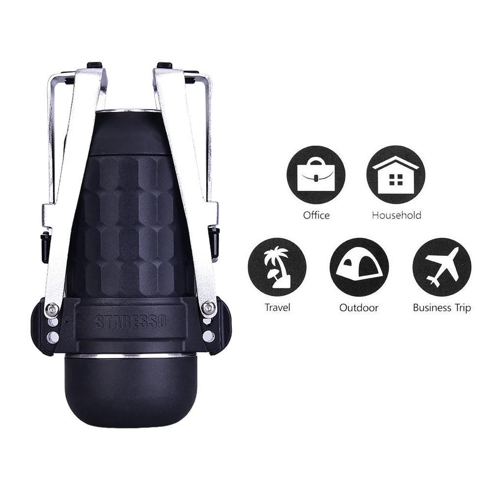 

STARESSO New Arrival Upgraded version multi function mini coffee Maker Coffee machine SP-300 Black manual coffee grinder cafe