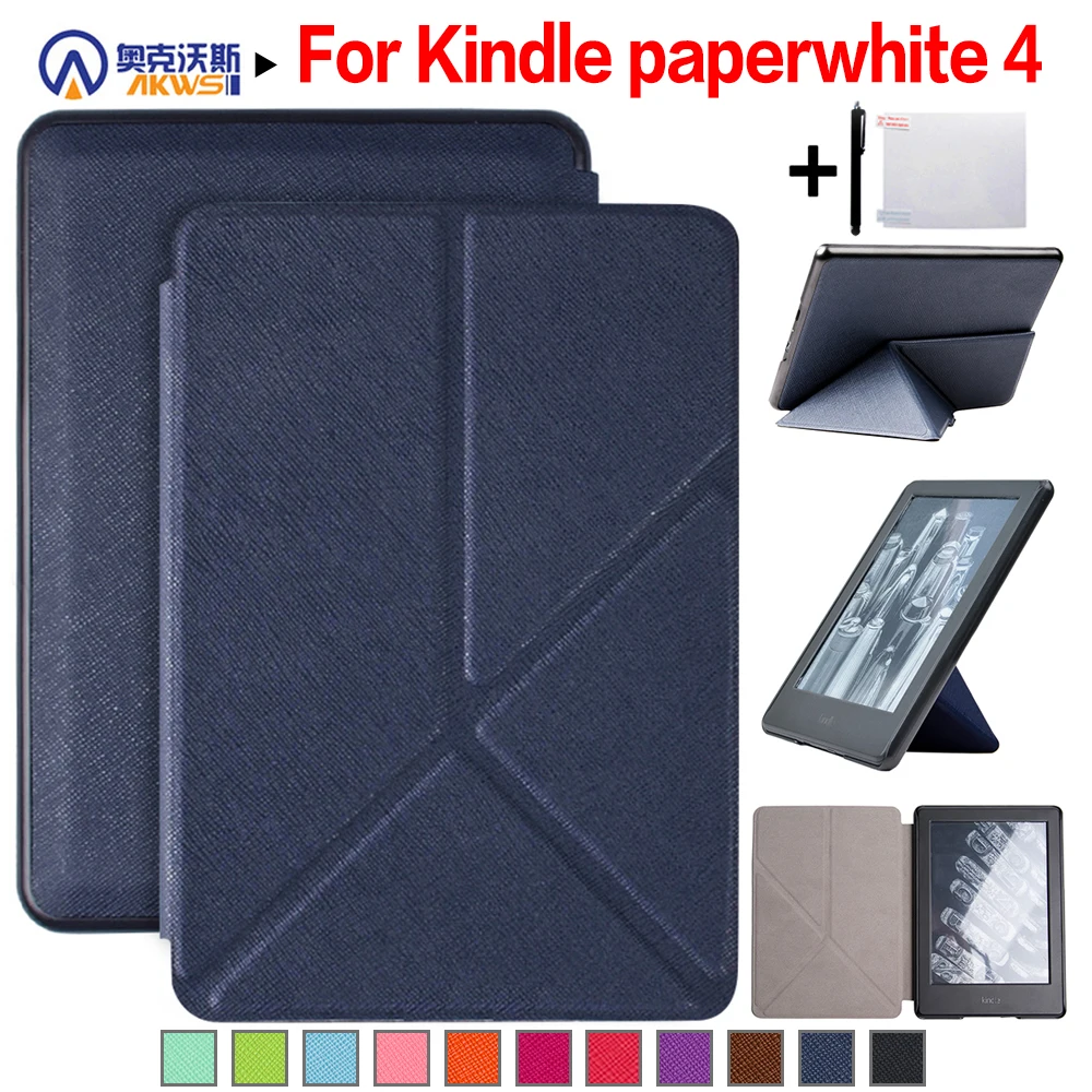 И рисунком в виде птичек-оригами чехол для Kindle Paperwhite 4 PQ94WIF 2018 Водонепроницаемый