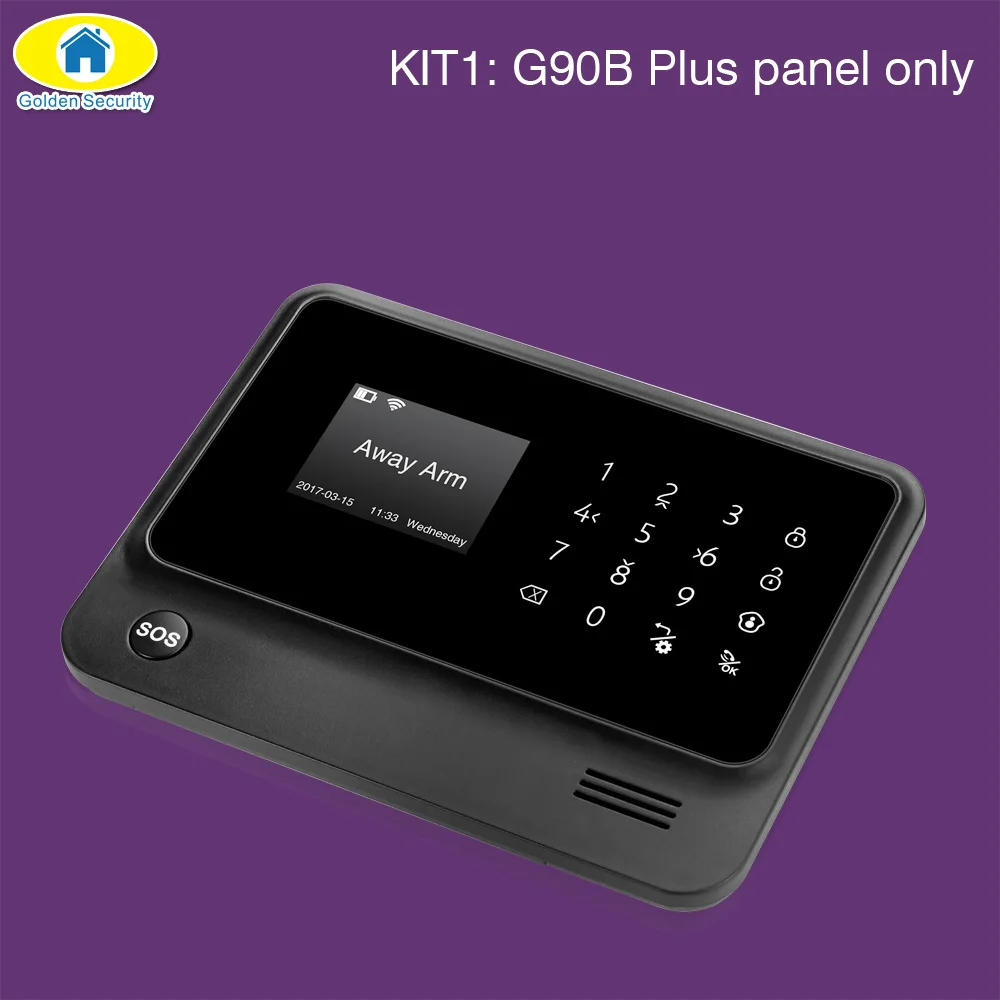 Sistema de alarma G90B Plus SIM GSM casa antirrobo APP Control remoto WIFI GSM inalámbrico EN RU ES FR TUR voz