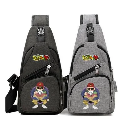 

Anime Dragon Ball Sling Bag Super Saiyan Son Goku Shoulder Bag Men Chest Pack Multifunctional Messenger Crossbody Bag