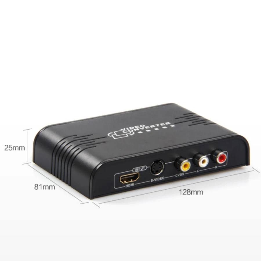 Новый CVBS/s видео в HDMI конвертер композитный 3 RCA AV s CVBS R/L аудио 720 P/1080|s-video to hdmi|s-video hdmi