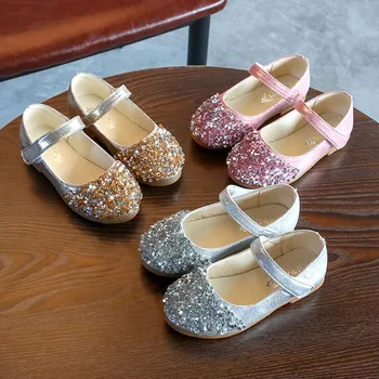 

New Born Girl Shoes Princess Crystal Leather Single Shoes Party Princess Shoes Infant Little Kid Sole Anti-slip First Walker
