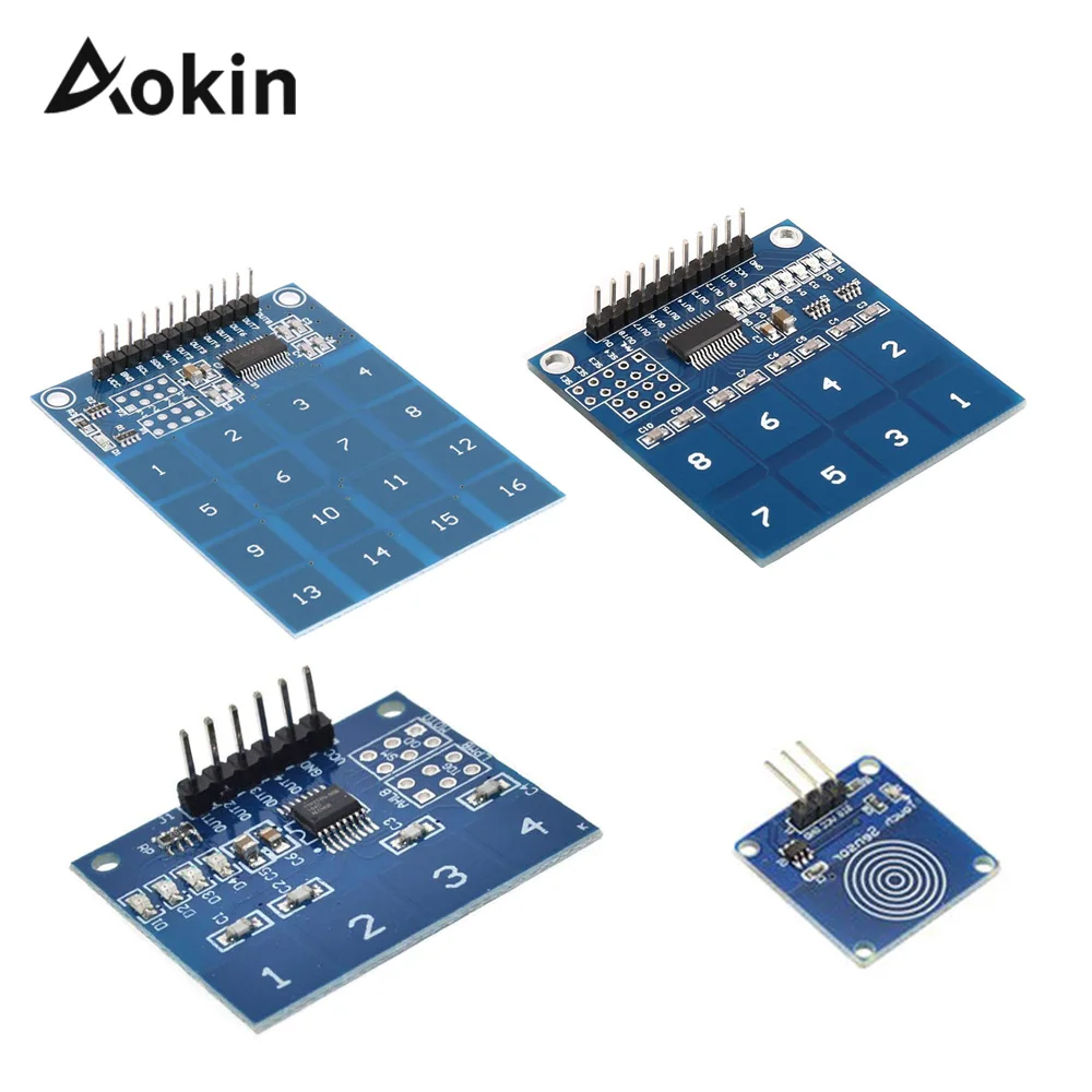 

TTP229 TTP226 TTP224 TTP223 1/4/8/16 Way Capactive Touch Switch Digital Sensor IC Module Board Button For Arduino diy kit