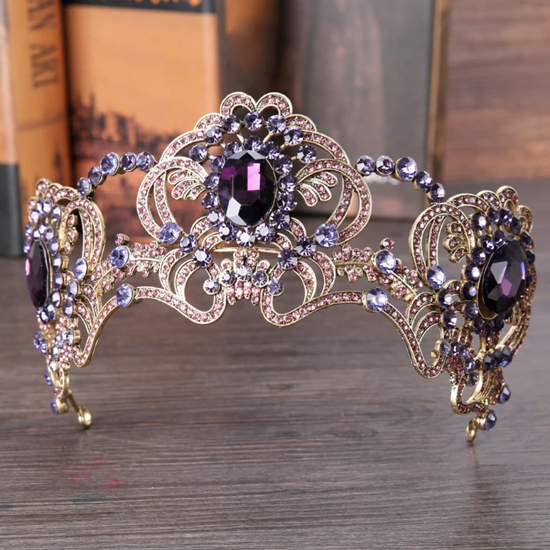 

Vintage Wedding Bridal Exquisite Headband Queen Crown Tiara Hair Accessories