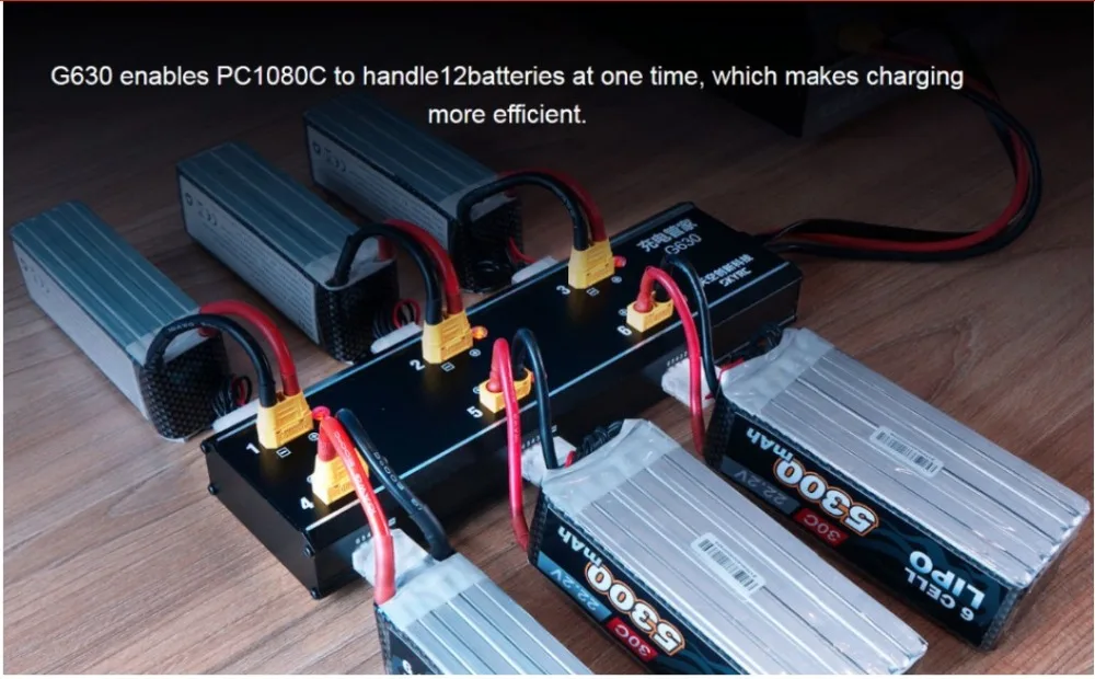 G630 Charging Hub Smart Charging Management System for UAV / Agricultural Drone Batteries 6in1 for PC1080C Chargers G630 Charging Hub Smart Charging Management System for UAV / Agricultural Drone Batteries 6in1 for PC1080C Chargers