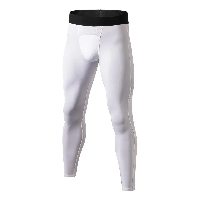 Size XS-2XL men's casual quick-drying tights riding compression sports stretch high waist pants