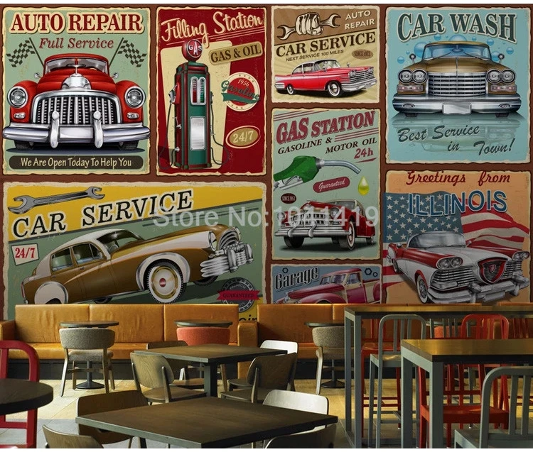 Foto papel de parede retro nostálgico pintados