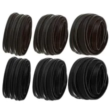 5 metre/grup 3mm 5mm 10mm siyah/kahverengi hakiki deri kabloları düz deri kordon halat iplik deri bilezik takı yapımı
