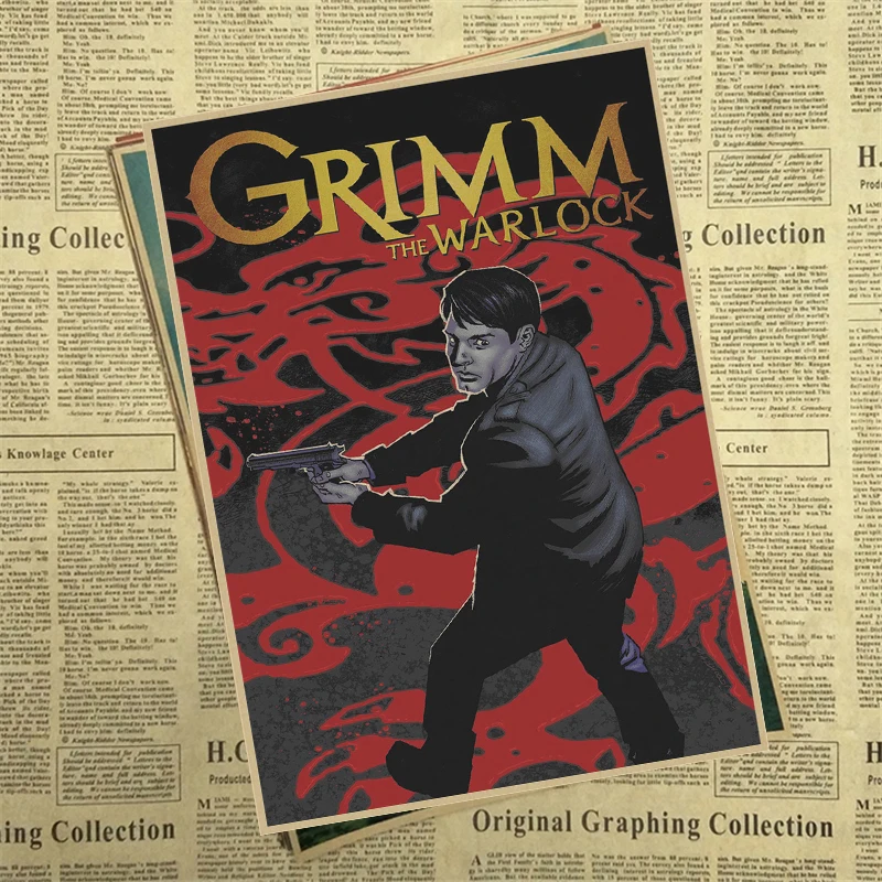 GRIMM постер настенные наклейки украшение для дома хорошее качество печать крафт