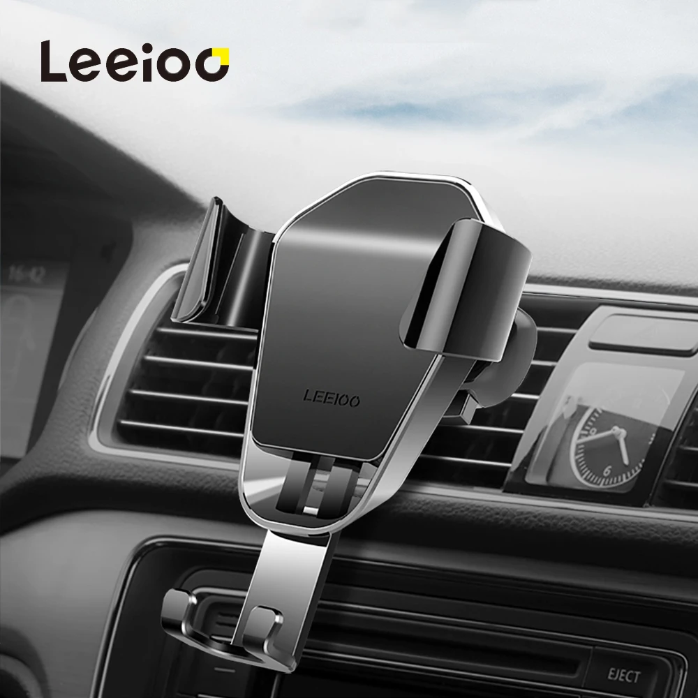 LEEIOO Car Phone Holder Universal Air Vent Mount Clip Cell Holder For Phone In Car No Magnetic Mobile Phone Stand Holder Phone