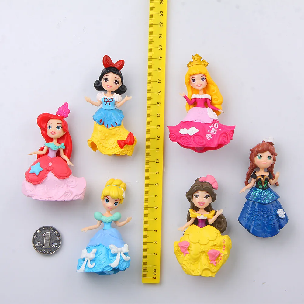 Frozen Fridge Magnets 3d People Souvenir Mermaid Snow White Princess Aisha PVC Magnetic Sticker Kids Fridge sticker Decora