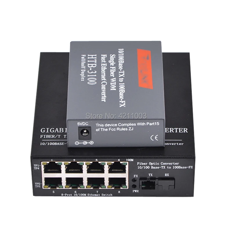 HTB-3100A&1SC 8port media converter (1)
