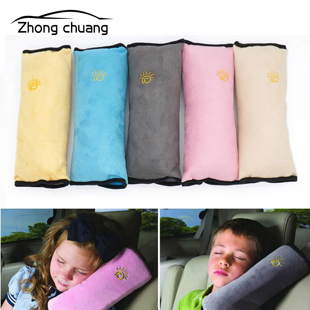 Practical car indoor baby child safety belt pillow shoulder soft leg belt shoulder pad neck pillow car soft headrest