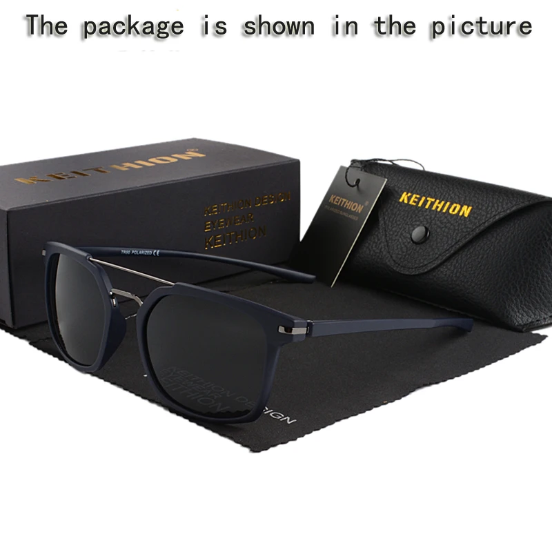 HEITHION TR-90 Original Brand Men Polarized Sunglasses Square Temple Classic Men Shades Sun glasses UV400 With Brand Case HEITHION TR-90 Original Brand Men Polarized Sunglasses Square Temple Classic Men Shades Sun glasses UV400 With Brand Case