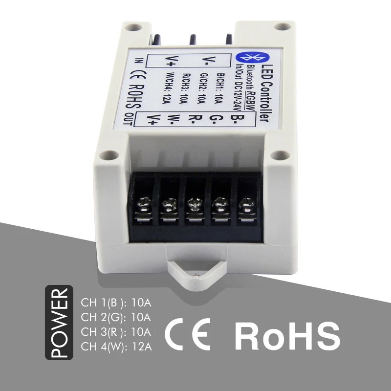 Беспроводное светодиодное управление Bluetooth RGBW устройство управления для