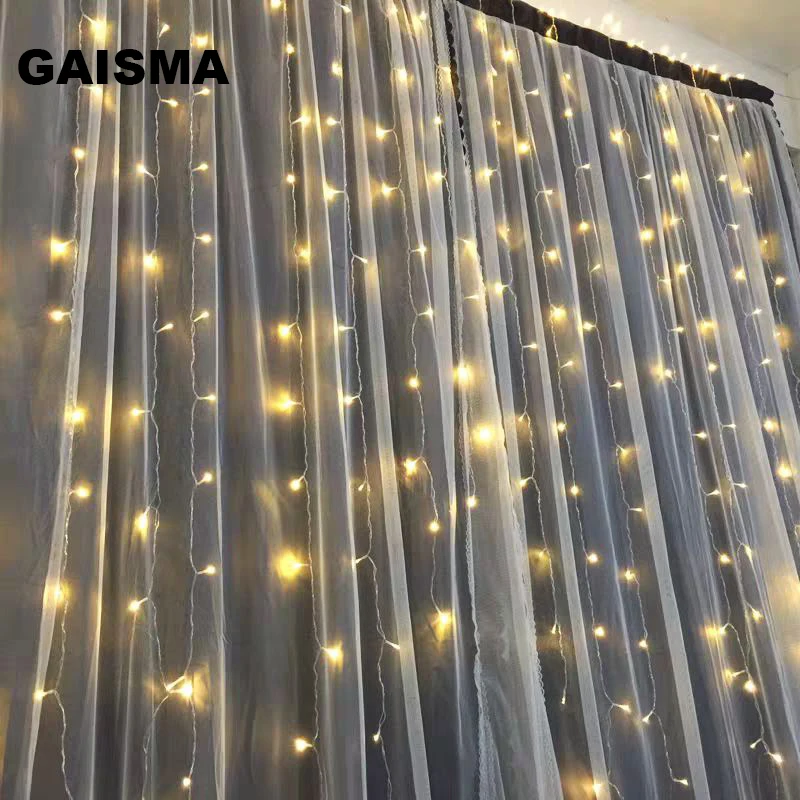 

10M x 4M Icicle LED Curtain Lights Garland Christmas Decorations Wedding Lights Party Home New Year Holiday Decor Lighting