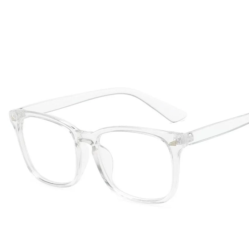 Винтажные квадратные очки для женщин и мужчин модные очки с оправой анти-радиационные компьютерные очки - Цвет оправы: white