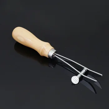 

Leather Tools, Steel Adjustable Creative Leather Craft Professional Leather Edge Scribing Edging Wrinkle Groove Tool Punching