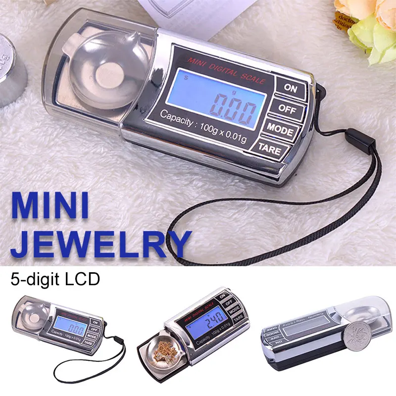 Baking Electronic Scale LCD Display Mini Jewelry Multifunction 0.01g Portable Powders | Дом и сад