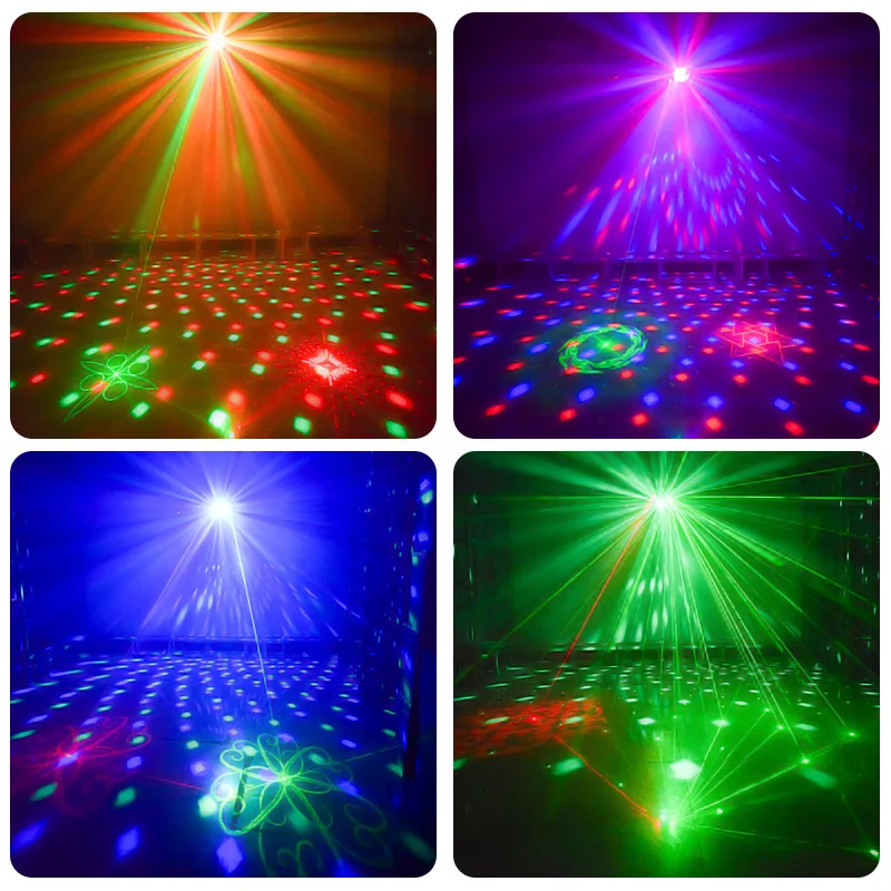 YSH диско лазерные диджейские огни RGB сценическое украшение проектор светодиодный волшебный шар лазерный вечерние светильник Dmx пульт дистанционного управления для KTV свадьбы