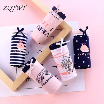 

ZQTWT 2019 New Panties For Women Whale Starfish Print Cotton Underwear Girl Briefs Female Sexy Lingerie Underpants Ladies Panty