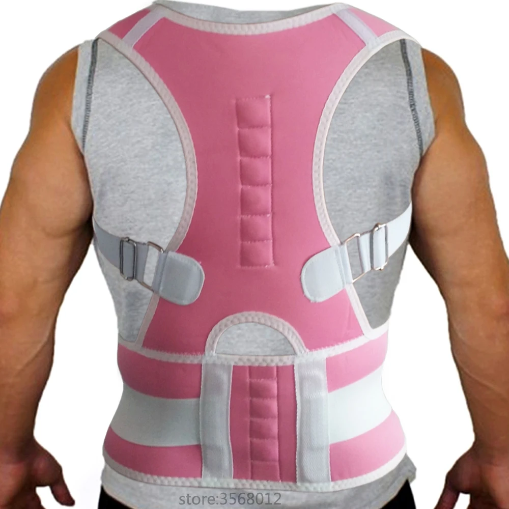 Adjustable Shoulder Back Spine Support Waist Belt Men Medical