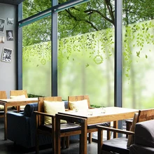 Матовые стеклянные пленочные стикеры на стекло маленькое свежее прозрачное Непрозрачное окно наклейки на окна ресторана декоративные наклейки