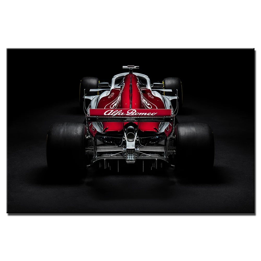 F1 гоночный автомобиль постер и печать Картина на холсте украшение настенные