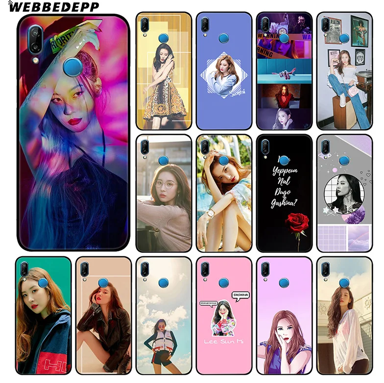 WEBBEDEPP Sunmi LEE Kpop Girl Soft Case For Huawei P30 P20 Pro P10 P9 Lite 2017 P Smart 2019 &amp Nova 3 3i Y9 |