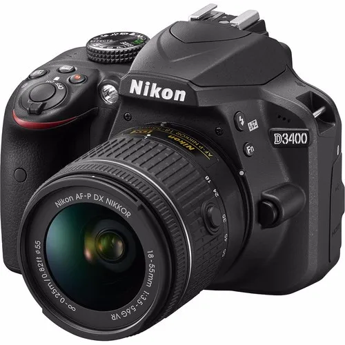 Цифровая зеркальная камера Nikon D3400 с объективом Nikkor AF-P 18-55 мм-24,2 МП-видео-Bluetooth(Совершенно