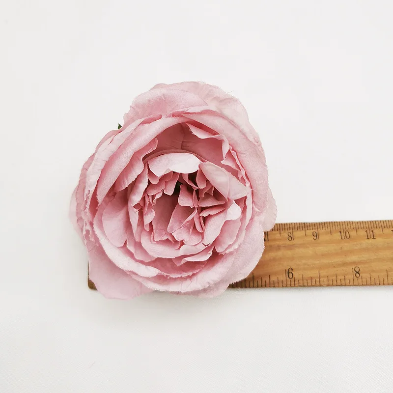 5PCS 7.5cm Peony Flower Head Silk Artificial Flowers For Wedding Decoration DIY Decorative Party Hotel Home Wreath Fake Flowers