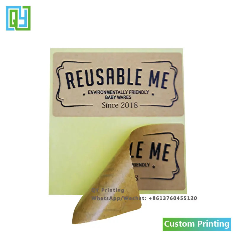 1000pcs 40x80mm 무료 배송 크래프트 종이 스티커 특별 한 선택 고품질 포장 인감 레이블